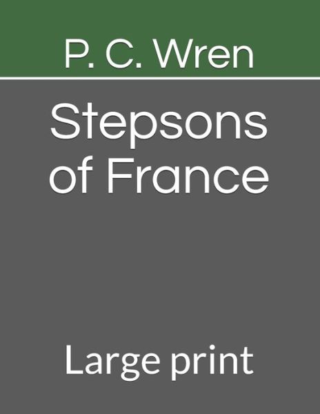 Cover for P C Wren · Stepsons of France (Paperback Book) (2020)