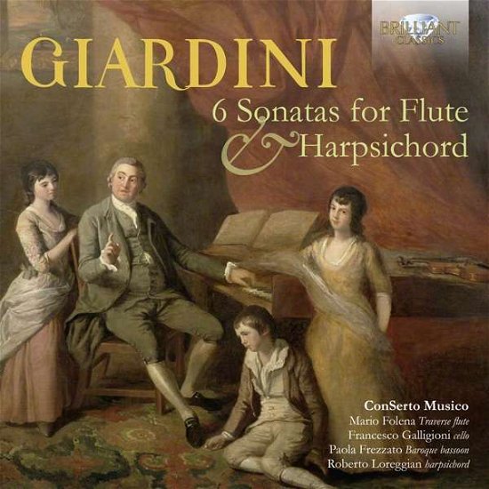 Cover for Conserto Musico / Mario Folena / Francesco Galligioni / Paola Frezzato / Roberto Loreggian · Giardini: 6 Sonatas For Flute &amp; Harpsichord (CD) (2021)