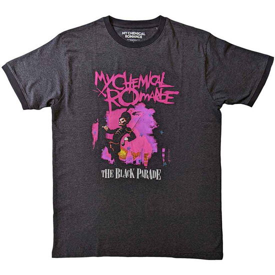 Cover for My Chemical Romance · My Chemical Romance Unisex Ringer T-Shirt: March (Charcoal Grey) (CLOTHES) [size S] (2023)