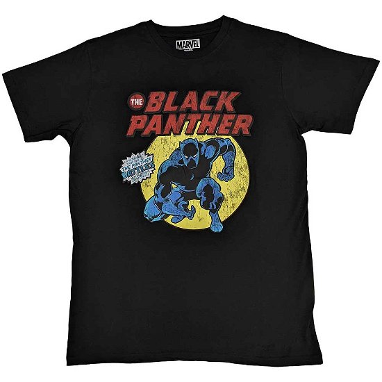 Marvel Comics Unisex T-Shirt: Black Panther Retro Comic - Marvel Comics - Merchandise -  - 5056561097251 - 