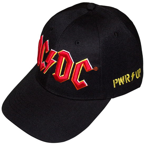 AC/DC Unisex Baseball Cap: PWR-UP & Logo - AC/DC - Merchandise -  - 5056737289251 - 