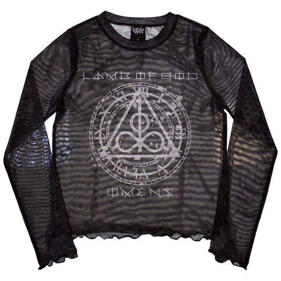 Cover for Lamb Of God · Lamb Of God Ladies Crop Top: Omens Clock (Mesh) (XX-Small) (CLOTHES) [size XXS] (2024)