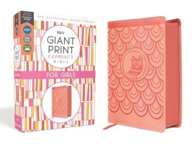 Cover for Zondervan · NIrV, Giant Print Compact Bible for Girls, Leathersoft, Peach, Comfort Print (Lederbuch) (2022)