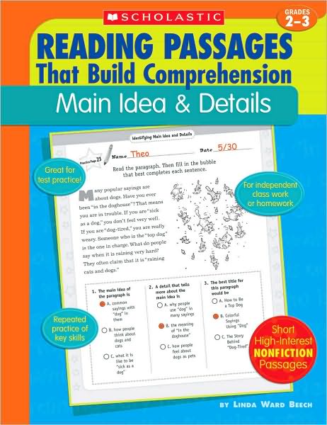 Main Idea & Details (Reading Passages That Build Comprehensio) - Linda Ward Beech - Książki - Teaching Resources - 9780439554251 - 1 grudnia 2005