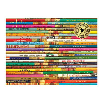 Cover for Galison · Phat Dog Vintage Pencils 1000 Piece Foil Stamped Puzzle (SPIL) (2018)