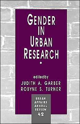 Cover for Judith a Garber · Gender in Urban Research (Paperback Book) (1994)