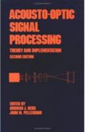 Cover for Berg · Acousto-Optic Signal Processing (Hardcover Book) (1995)