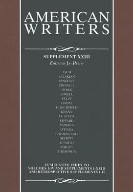 Cover for Jay Parini · American Writers, Supplement Xxiii (Hardcover Book) (2012)