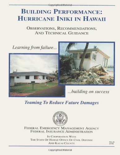 Building Performance:  Hurricane Iniki in Hawaii - Observations, Recommendations, and Technical Guidance - Federal Emergency Management Agency - Kirjat - CreateSpace Independent Publishing Platf - 9781484818251 - perjantai 26. huhtikuuta 2013