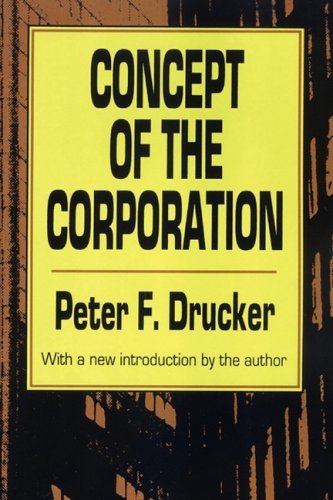 Cover for Peter Drucker · Concept of the Corporation (Pocketbok) [Reprint edition] (1993)
