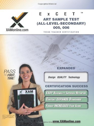 Cover for Sharon Wynne · Excet Art Sample Test (All-level-secondary) 005, 006 Texas Teacher Certification (Xam Texes) (Paperback Book) (2006)