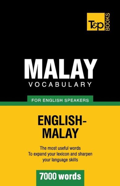 Cover for Victor Pogadaev · Malay vocabulary for English speakers - 7000 words - American English Collection (Paperback Book) (2013)