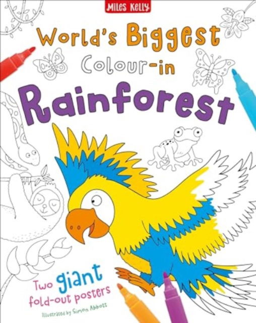 Cover for Miles Kelly · World's Biggest Colour-in Rainforest - Giant Poster Packs (Paperback Bog) (2022)