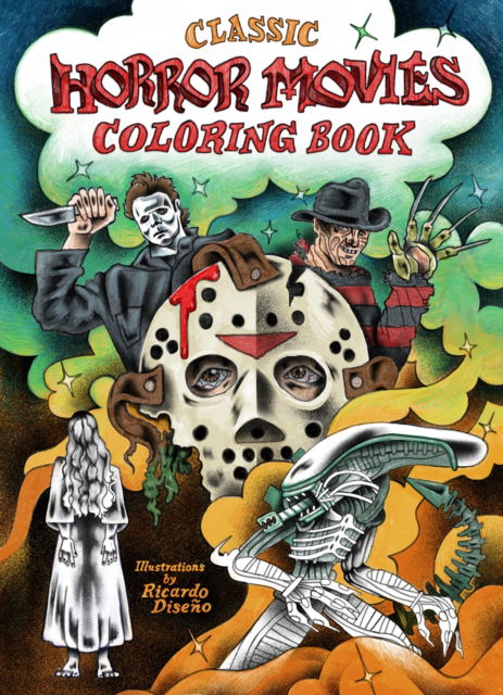 Cover for Ricardo Diseno · Classic Horror Movies Coloring Book (Paperback Book) (2025)