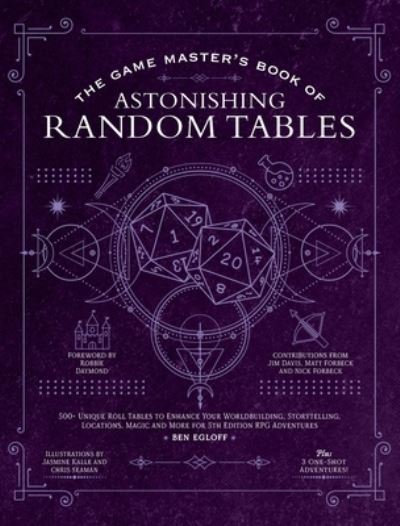 The Game Master's Book of Astonishing Random Tables: 300+ Unique Roll Tables to Enhance Your Worldbuilding, Storytelling, Locations, Magic and More for 5th Edition RPG Adventures - Ben Egloff - Kirjat - Media Lab Books - 9781956403251 - maanantai 17. heinäkuuta 2023