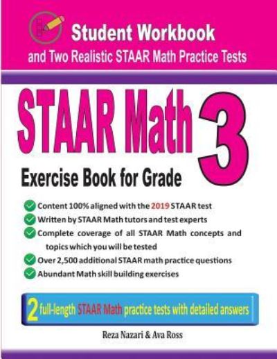 Cover for Reza Nazari · STAAR Math Exercise Book for Grade 3 (Paperback Book) (2019)