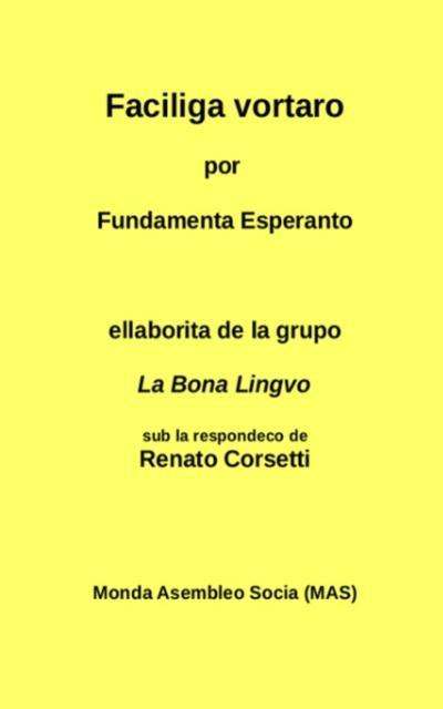 Cover for Renato Corsetti · Faciliga Vortaro: Por Fundamenta Esperanto (Taschenbuch) (2015)