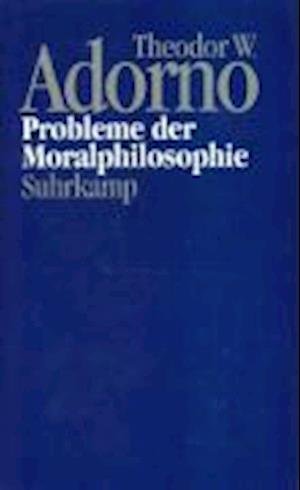 Cover for Theodor W. Adorno · Nachgel.schrift.4/10 Probl. (Book)