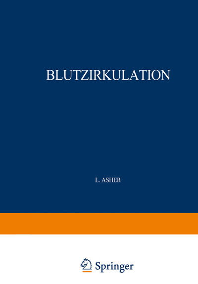 Cover for Bethe · Blutzirkulation 2 Teile 1926 27 (Book) (1927)