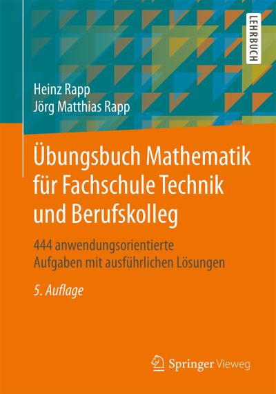 Cover for Rapp · Übungsbuch Mathematik für Fachschu (Book) (2018)