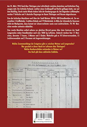 Cover for Harald Rockstuhl · Bombenangriff auf Weimar und der Luftkrieg über Thüringen am 24. März 1944 (Pocketbok) (2022)