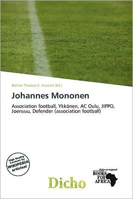 Johannes Mononen - Delmar Thomas C Stawart - Książki - Dicho - 9786139898251 - 26 listopada 2011