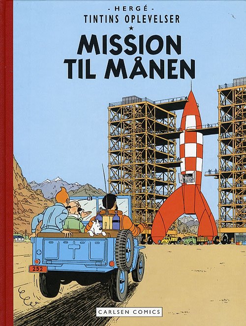 Cover for Hergé · Mission til Månen (Innbunden bok) (2007)