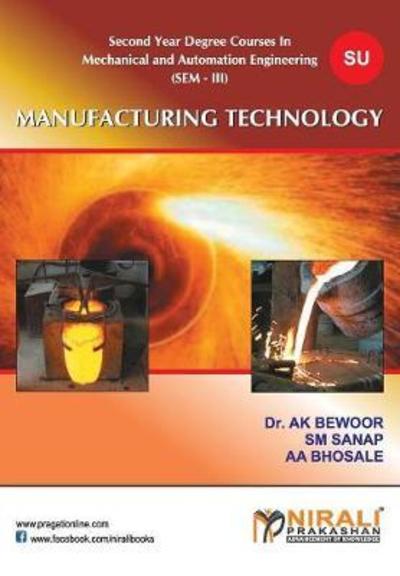 Cover for S M Sanap · Manufacturing Technology (Paperback Book) (2014)