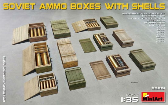1/35 Soviet Ammo Boxes W/shells - MiniArt - Produtos - Miniarts - 4820183311252 -