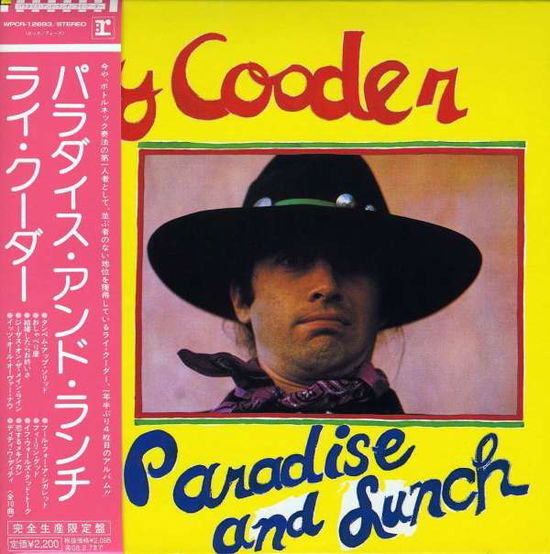 Paradise And Lunch - Ry Cooder - Muziek - WARNER - 4943674073252 - 8 augustus 2007