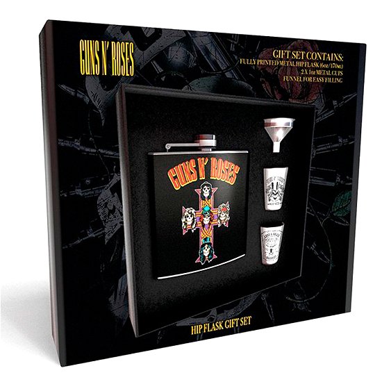 Hipflask Set Guns N Roses Cross - Guns N' Roses - Merchandise - GB EYE - 5028486408252 - September 3, 2018