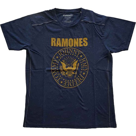 Cover for Ramones · Ramones Unisex T-Shirt: Presidential Seal (Wash Collection) (T-shirt) [size XL] [Blue - Unisex edition]