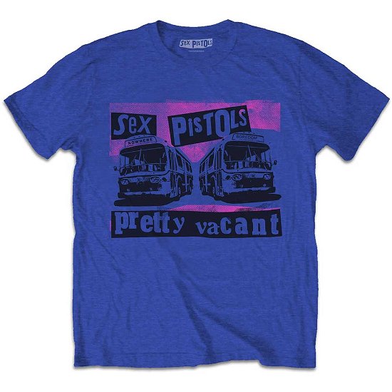 The Sex Pistols Unisex T-Shirt: Pretty Vacant Coaches - Sex Pistols - The - Merchandise -  - 5056561016252 - 