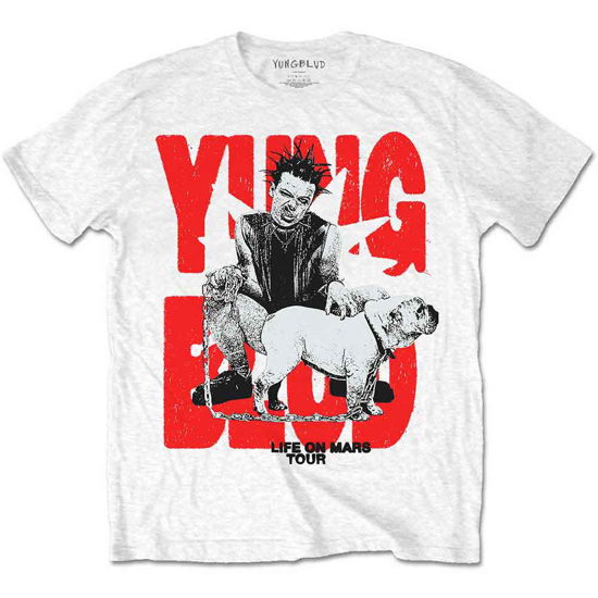 Cover for Yungblud · Yungblud Unisex T-Shirt: Life on Mars Tour (White) (T-shirt) [size XL] (2022)