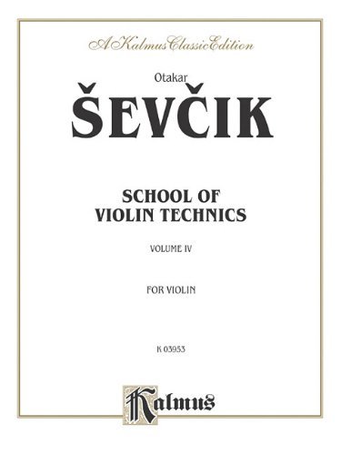 Cover for Otakar · Sevcik School Violin Tech Iv V (Paperback Book) [Kalmus edition] (1985)