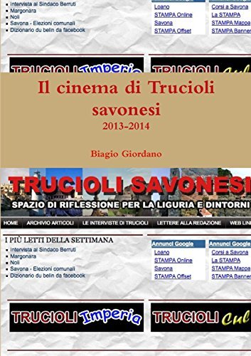 Cover for Biagio Giordano · Il Cinema Di Trucioli Savonesi (Taschenbuch) [Italian edition] (2014)