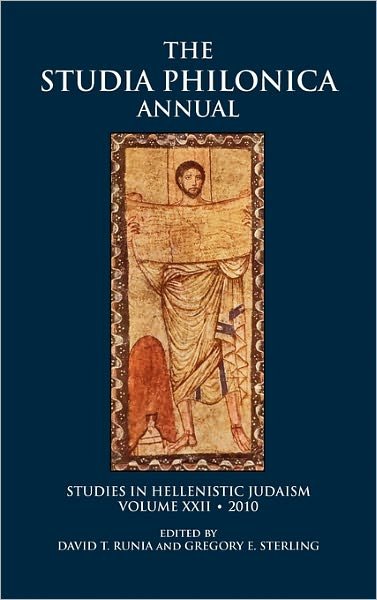 Cover for David T Runia · Studia Philonica Annual Xxii, 2010 (Gebundenes Buch) (2010)