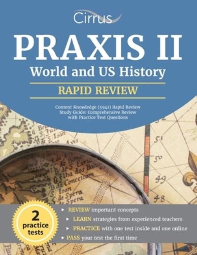 Cover for Cox · Praxis II World and US History Content Knowledge (5941) Rapid Review Study Guide (Taschenbuch) (2021)