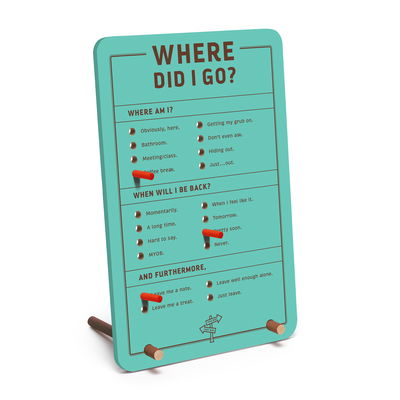 Cover for Knock Knock · Knock Knock Where Did I Go? Desktop Pegboard (MERCH) (2020)