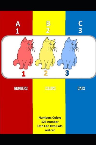 Cover for Abc 123 · Numbers Colors, 123 number, One Cat Two Cats, red cat (Taschenbuch) (2019)