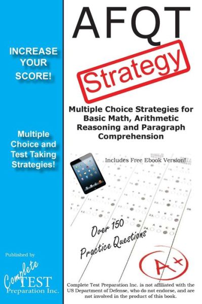 Cover for Complete Test Preparation Inc · Afqt Test Strategy: Winning Multiple Choice Strategies for the Armed Forces Qualification Test (Paperback Book) (2016)