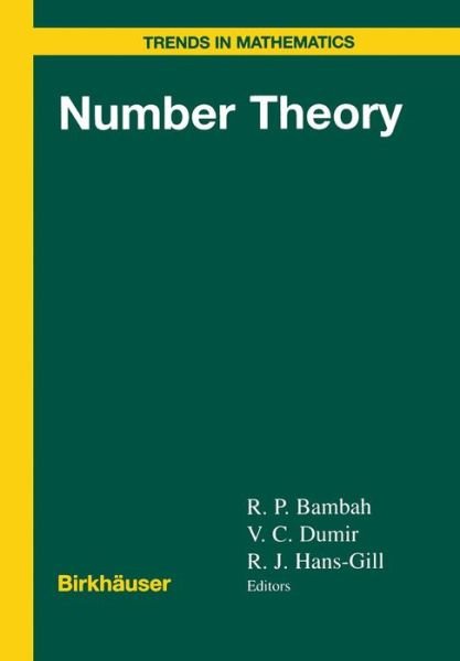 Cover for R P Bambah · Number Theory - Trends in Mathematics (Pocketbok) [Softcover reprint of the original 1st ed. 2000 edition] (2012)