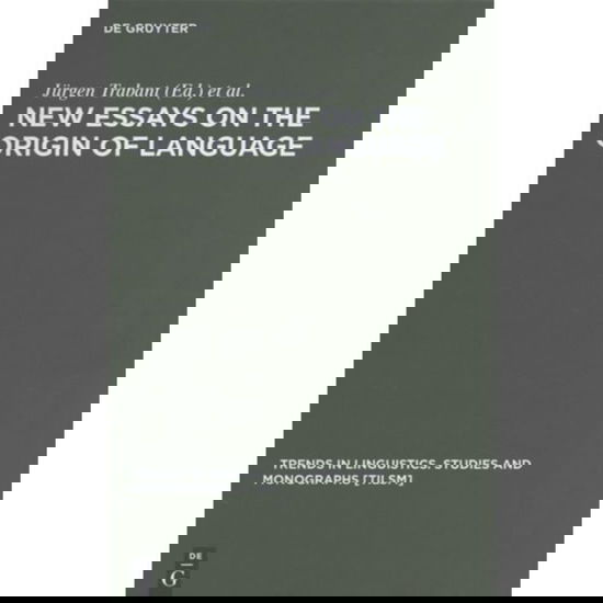 Cover for New Essays on the Origins of Language (Trends in Linguistics: Studies and Monographs, No. 133) (Trends in Linguistics: Studies and Monographs) (Hardcover Book) (2001)