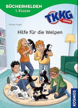 Cover for Kirsten Vogel · TKKG Junior, Bücherhelden 1. Klasse, Hilfe für die Welpen (Book) (2024)