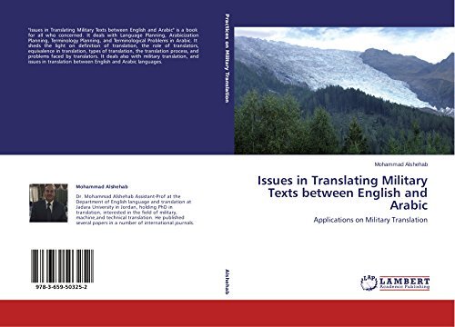 Cover for Alshehab Mohammad · Issues in Translating Military Texts Between English and Arabic (Paperback Book) (2014)