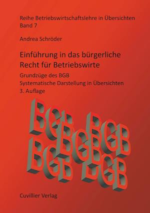 Cover for Andrea Schröder · Einführung in das bürgerliche Recht für Betriebswirte (Paperback Book) (2016)