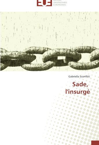 Cover for Gabriella Sconfitti · Sade, L'insurgé (Paperback Book) [French edition] (2018)