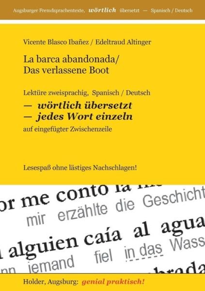 Cover for Edeltraud Altinger · La Barca Abandonada / Das Verlassene Boot (Paperback Book) [German edition] (2013)