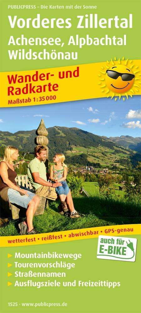 Cover for Vorderes Zillertal, hiking and cycling map 1:35,000 (Map) (2017)