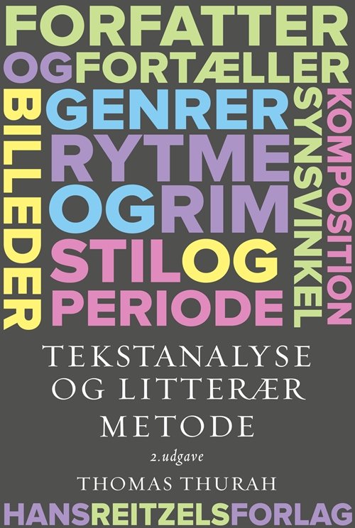 Cover for Thomas Thurah · Tekstanalyse og litterær metode (Sewn Spine Book) [2º edição] (2019)